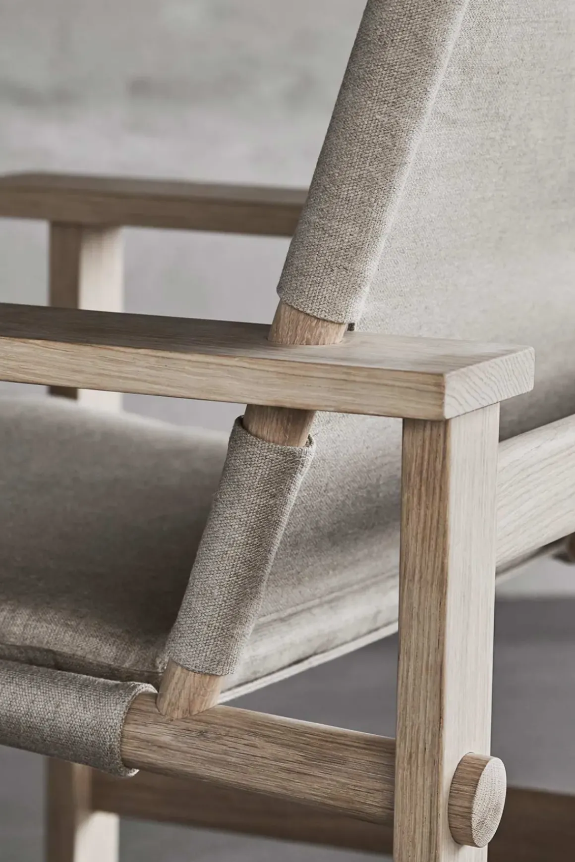 Loungestol - The Canvas Chair Lys Oljet Eik / Naturfarget Canvas