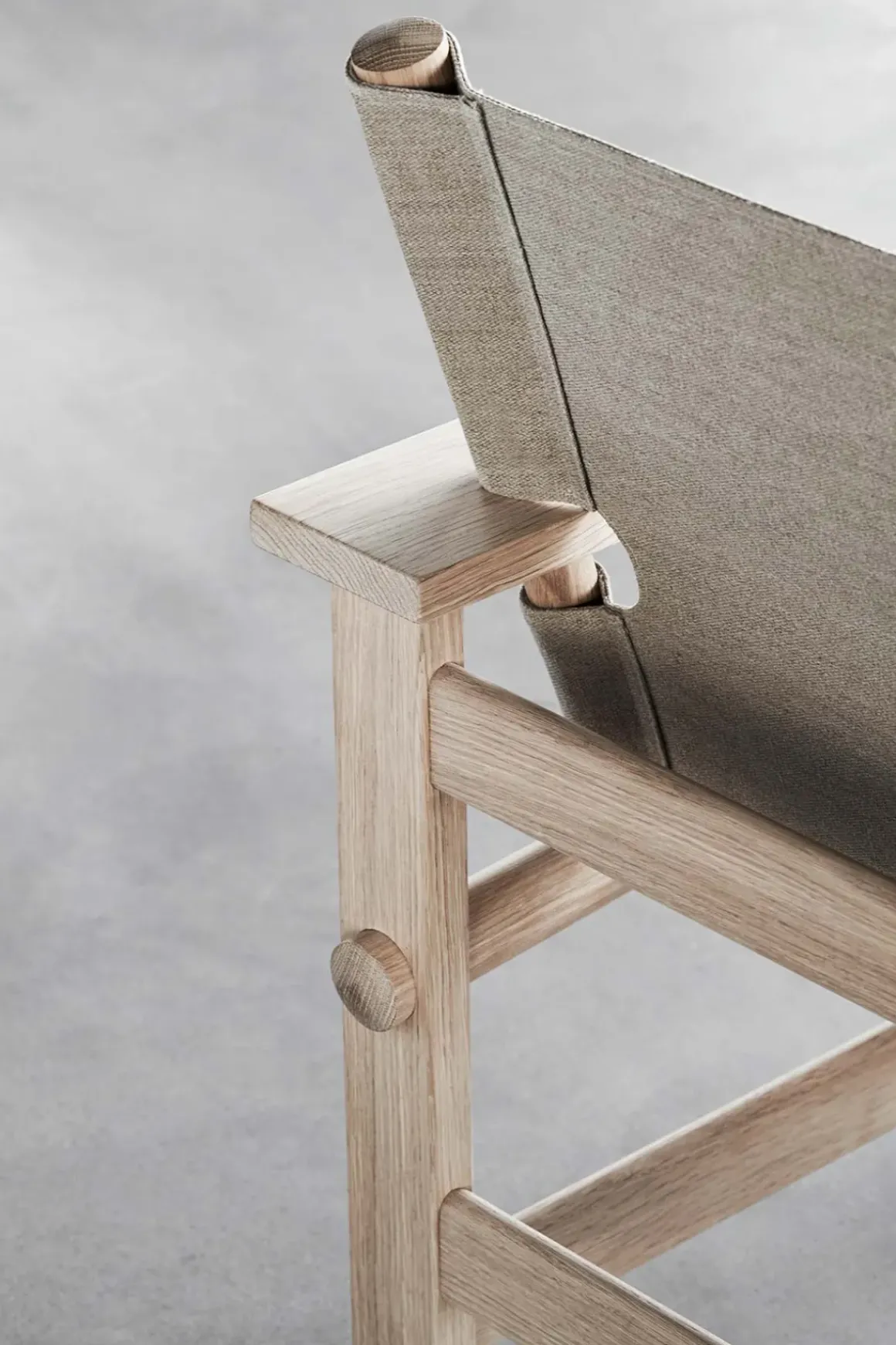 Loungestol - The Canvas Chair Lys Oljet Eik / Naturfarget Canvas