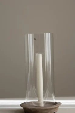 Lykt - Glassylinder Terrakotta