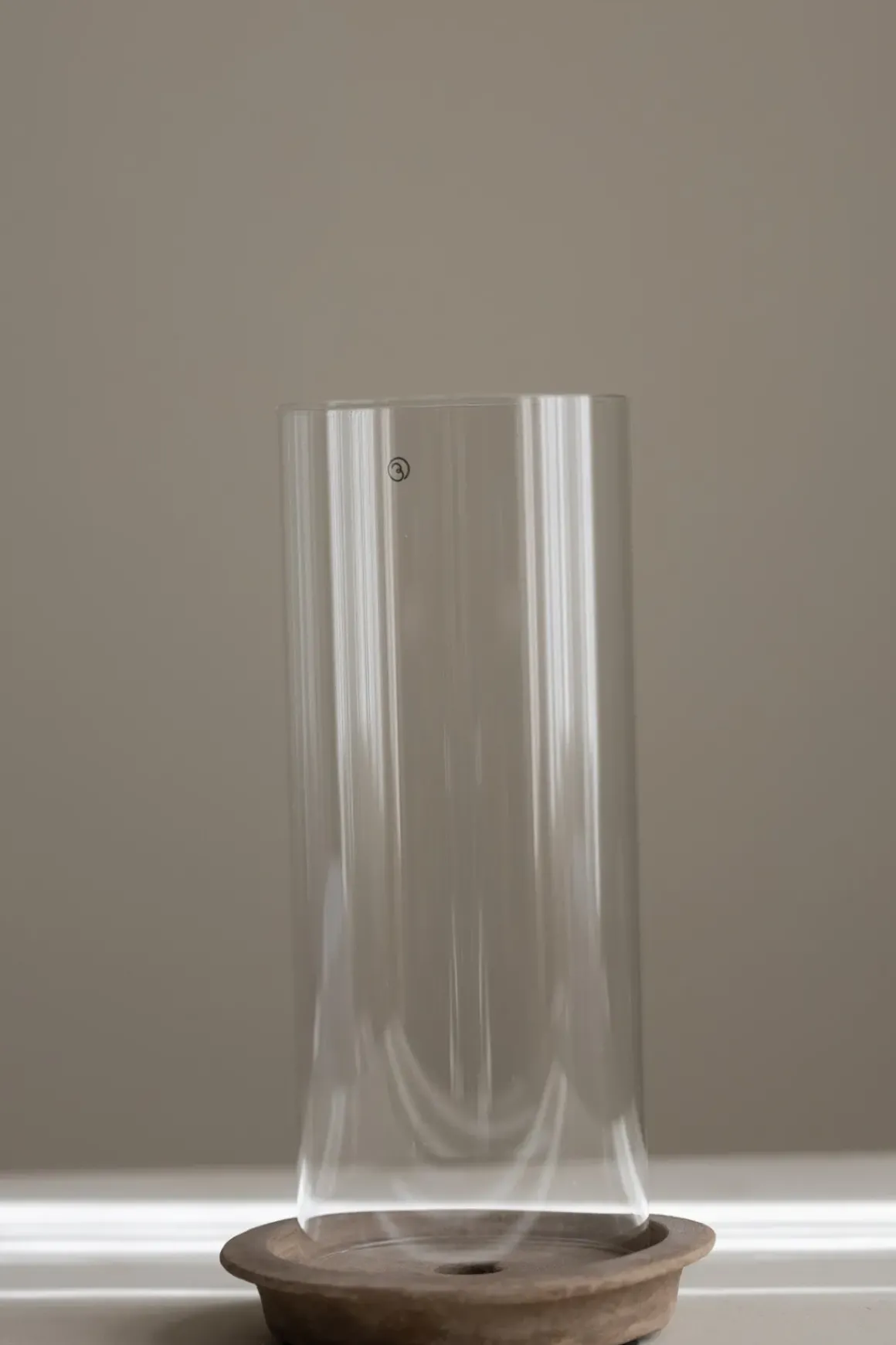 Lykt - Glassylinder Terrakotta