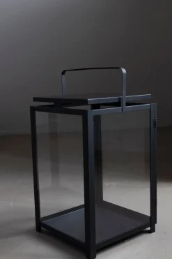 Lykt - H47cm Sort