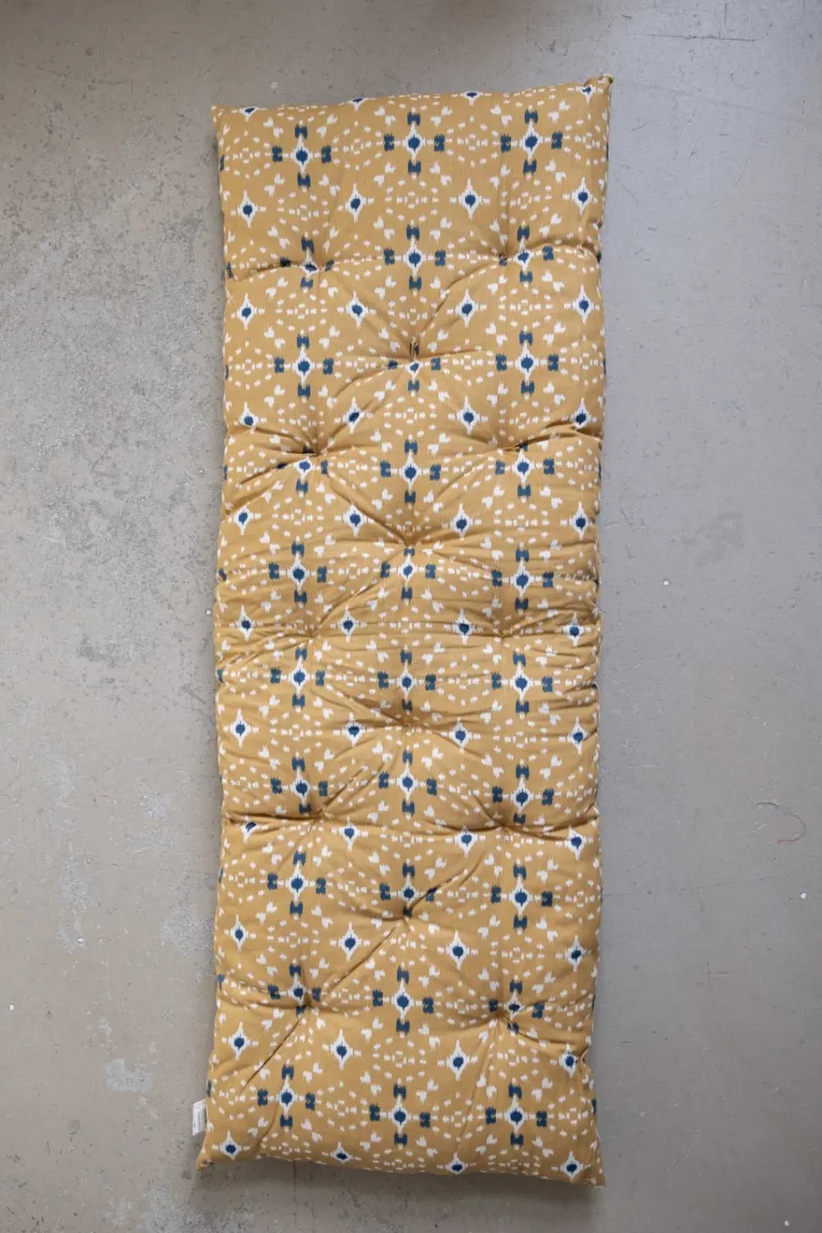 Madrass - 45x125cm Mustard/Off-White/Dark Blue
