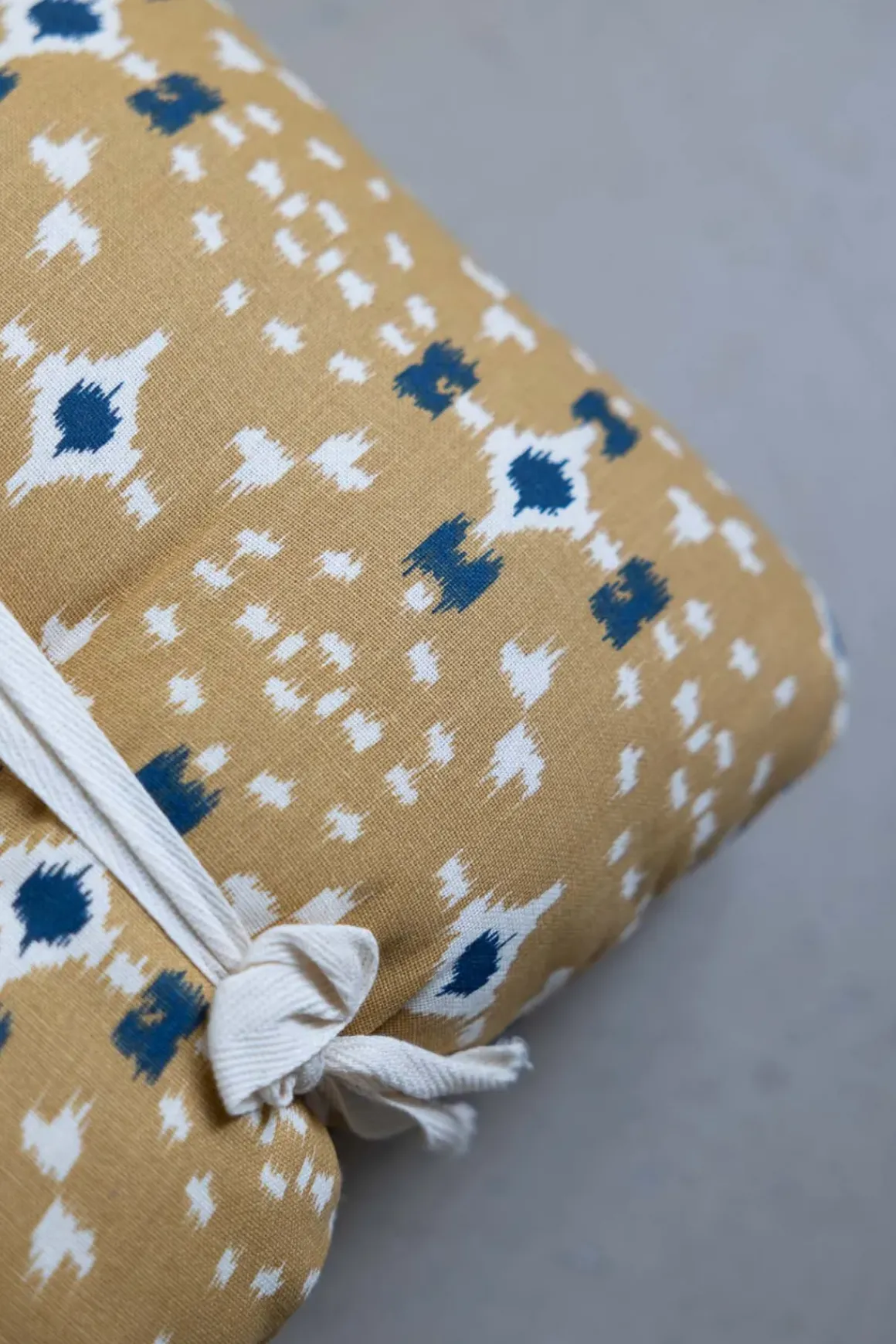 Madrass - 45x125cm Mustard/Off-White/Dark Blue