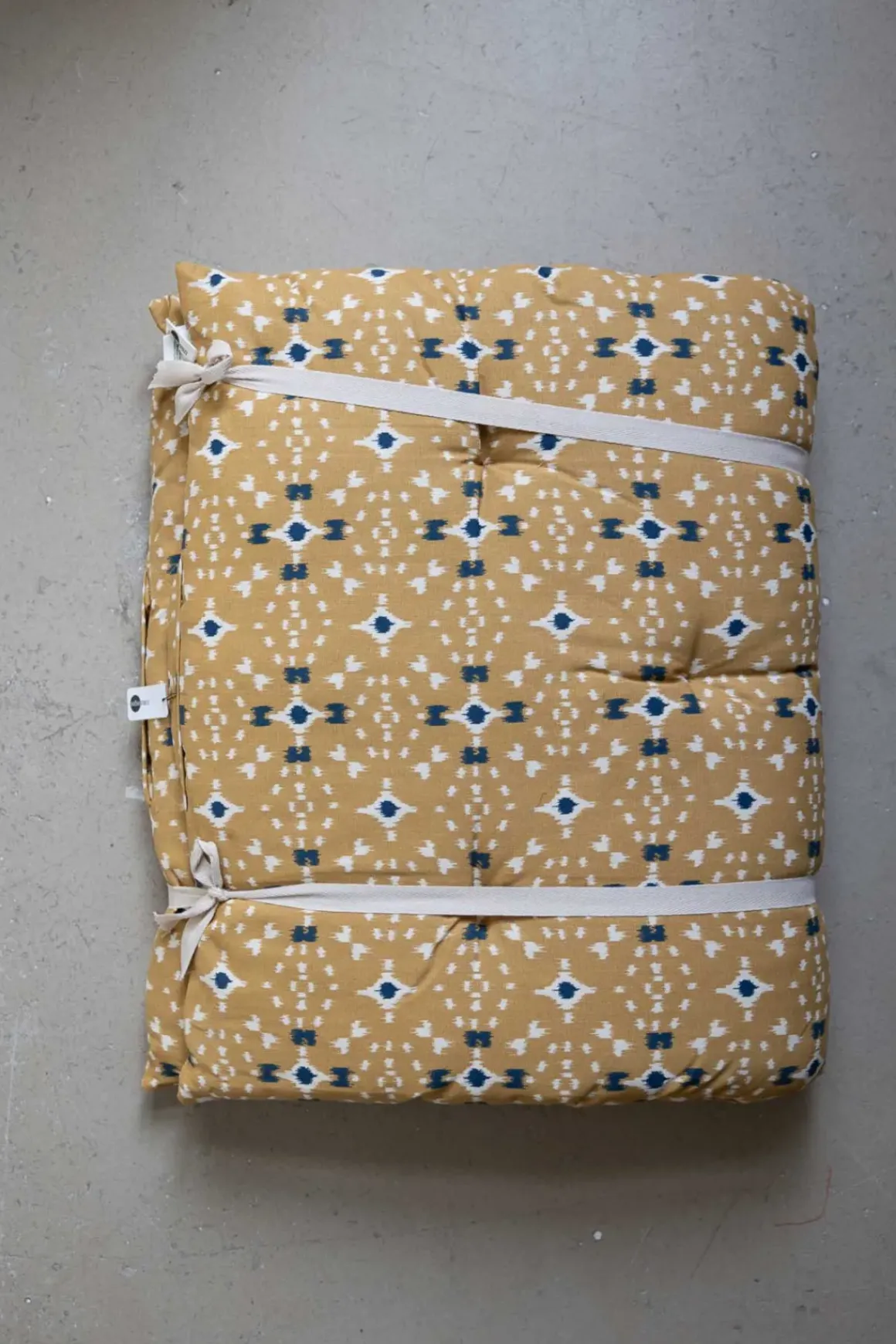 Madrass - 60x100cm Mustard/Off-White/Dark Blue