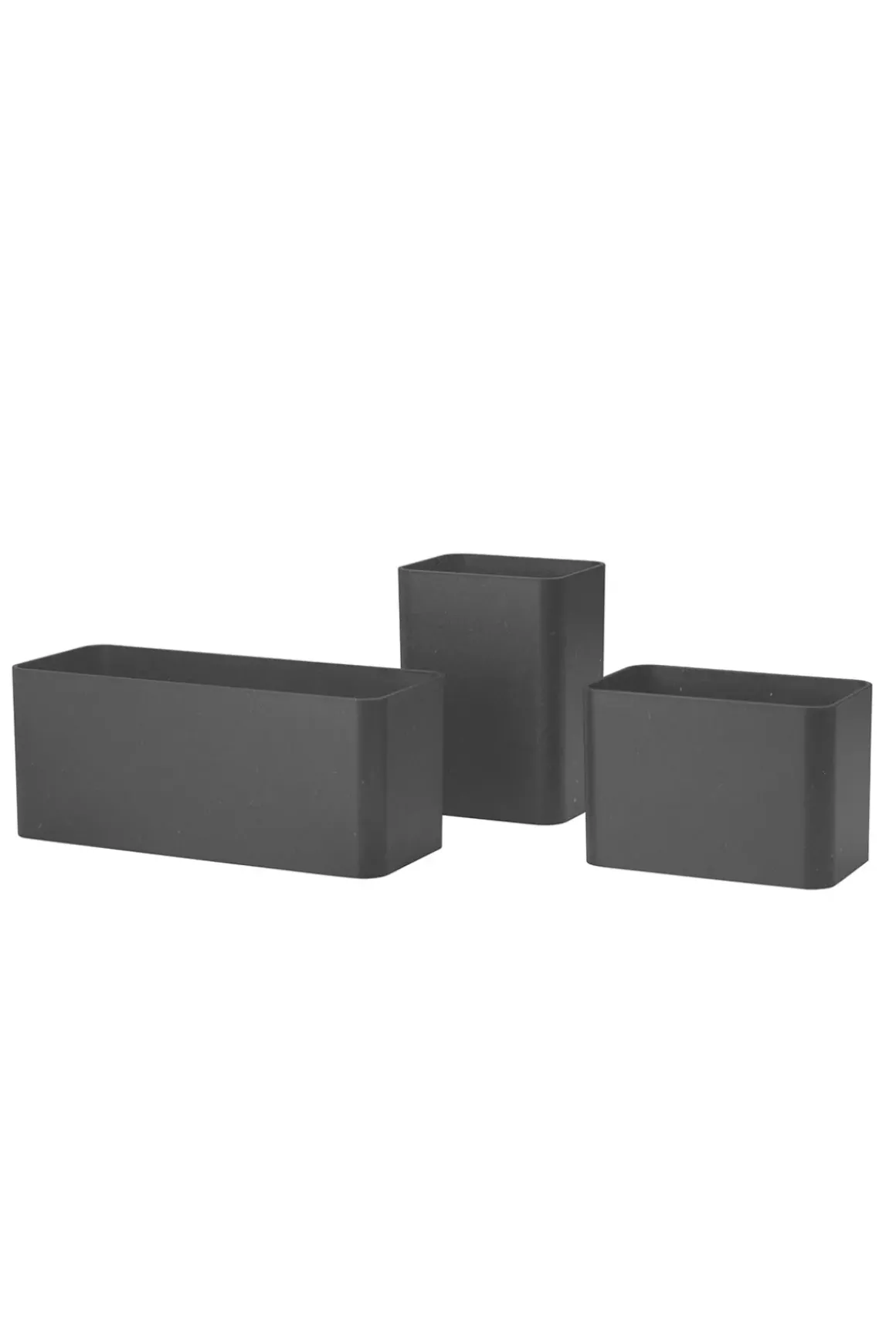 Oppbevaringsboks - Sort 3pk