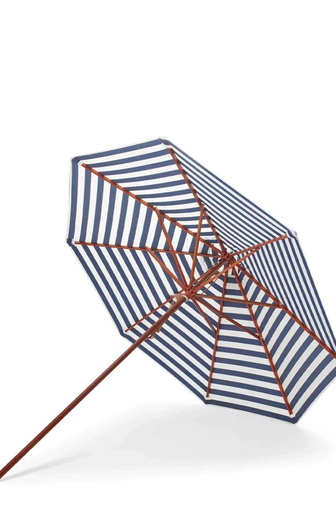Parasoll - Messina rund Dia270cm Dark Blue Stripes
