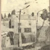 Plakat - House And Plane 50x70cm