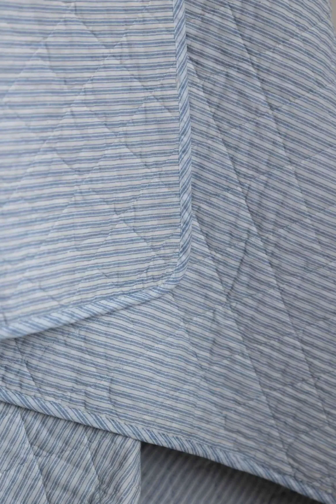 Pledd - Quilt 140x220cm Blå/Hvit