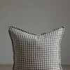 Putetrekk - 50x50cm Brown Gingham