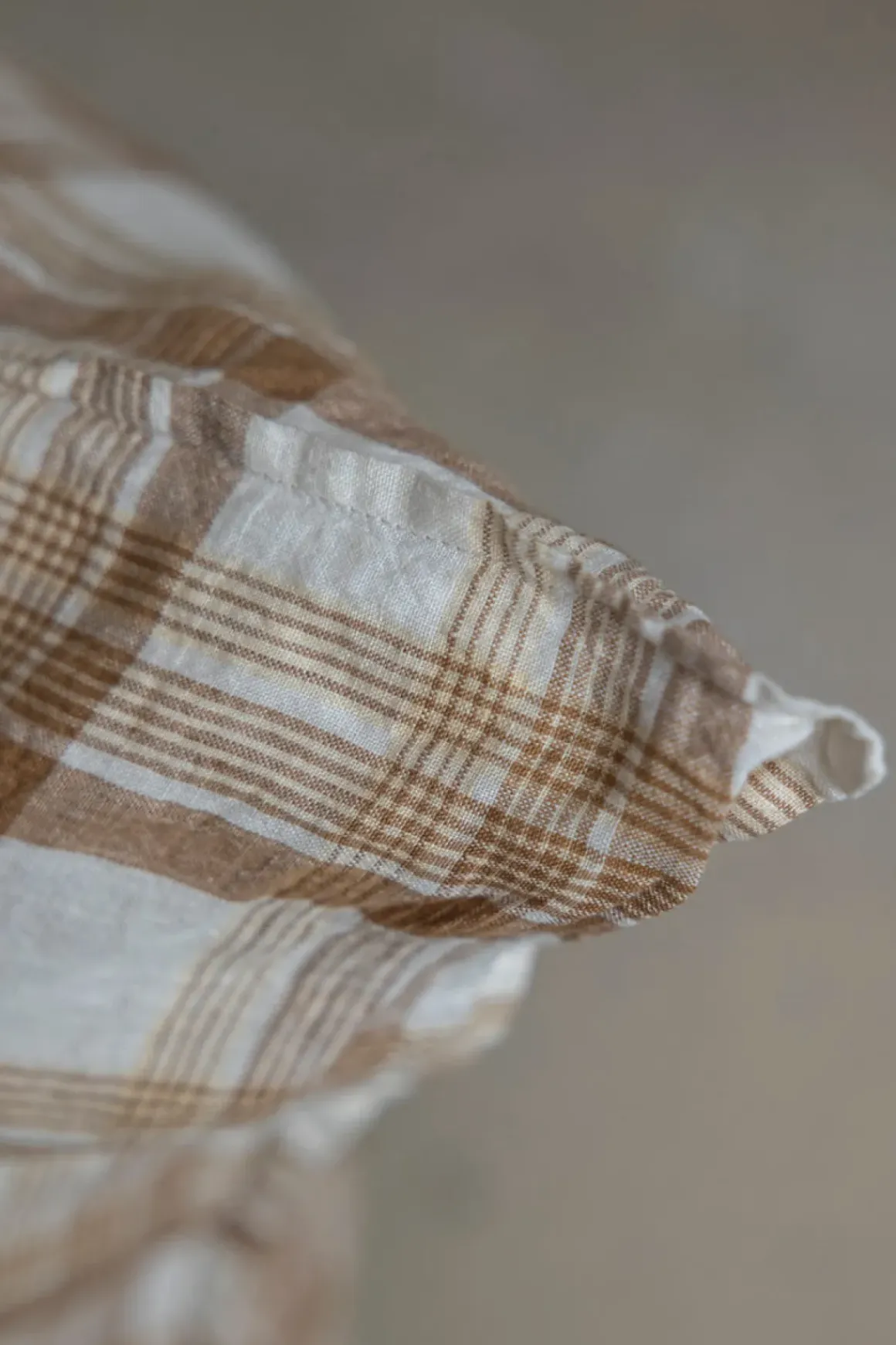 Putetrekk - 65x65cm Caramel Checks