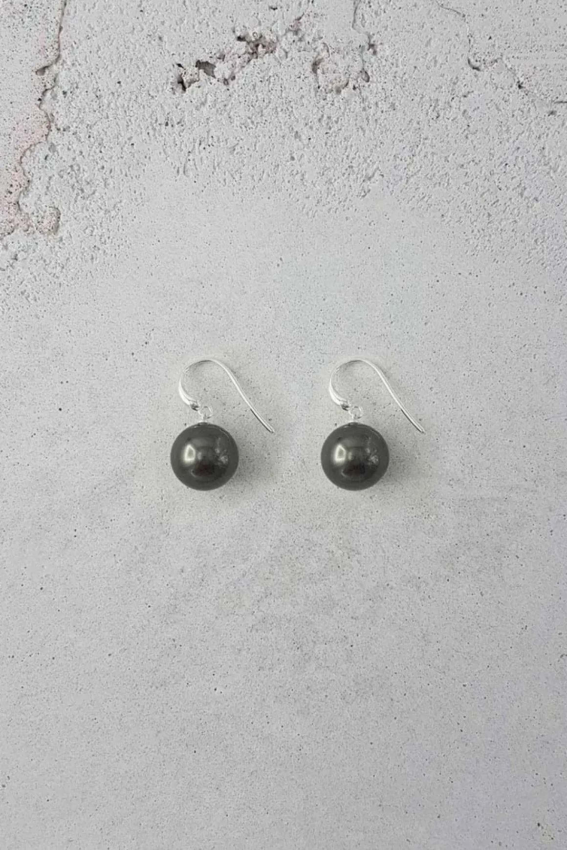 Øredobber - Amalfi Silver/Jet Black