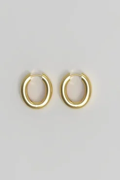 Øredobber - Chunky Hoop M Plated