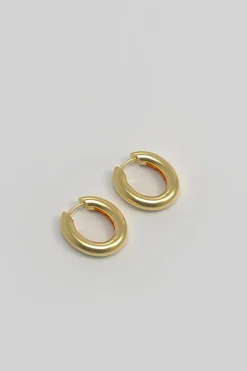 Øredobber - Chunky Hoop M Plated