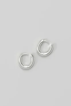Øredobber - Chunky Hoop Tiny Silver