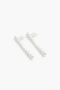 Øredobber - Oda Long Earrings Silver