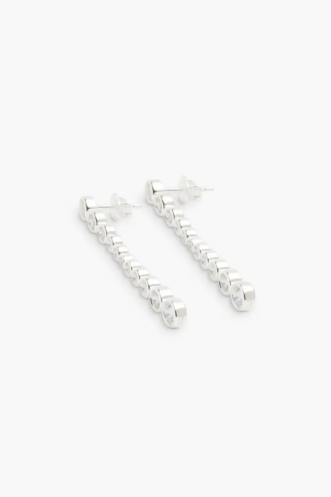 Øredobber - Oda Long Earrings Silver