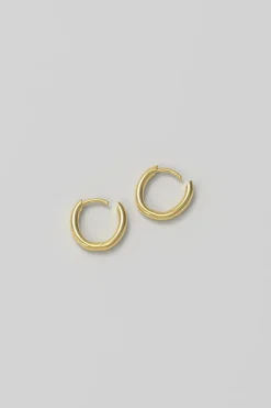 Øredobber - Slim Hoop Tiny Plated