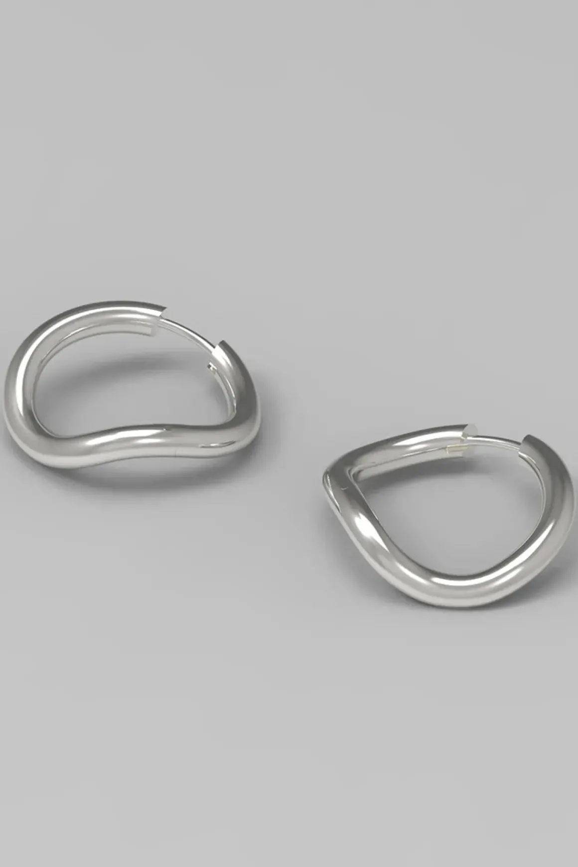 Øredobber - Thorn Hoop Round Silver