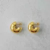 Øreringer - Chubby Hoops Gold