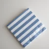 Servietter - Striper 33x33cm Lyseblå/Hvit