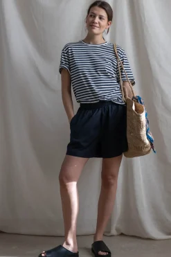 Shorts - Lulu Poplin II Black Navy
