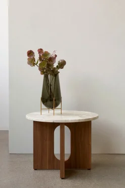 Sidebord - Androgyne dia50cm Dark Oak/Kunis Breccia