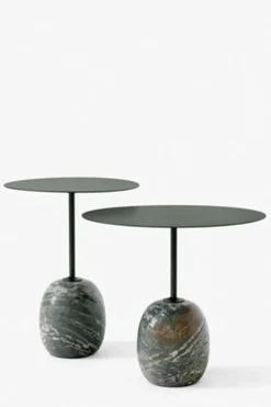 Sidebord - Lato LN9 Deep Green w/Verde Alpi Marble
