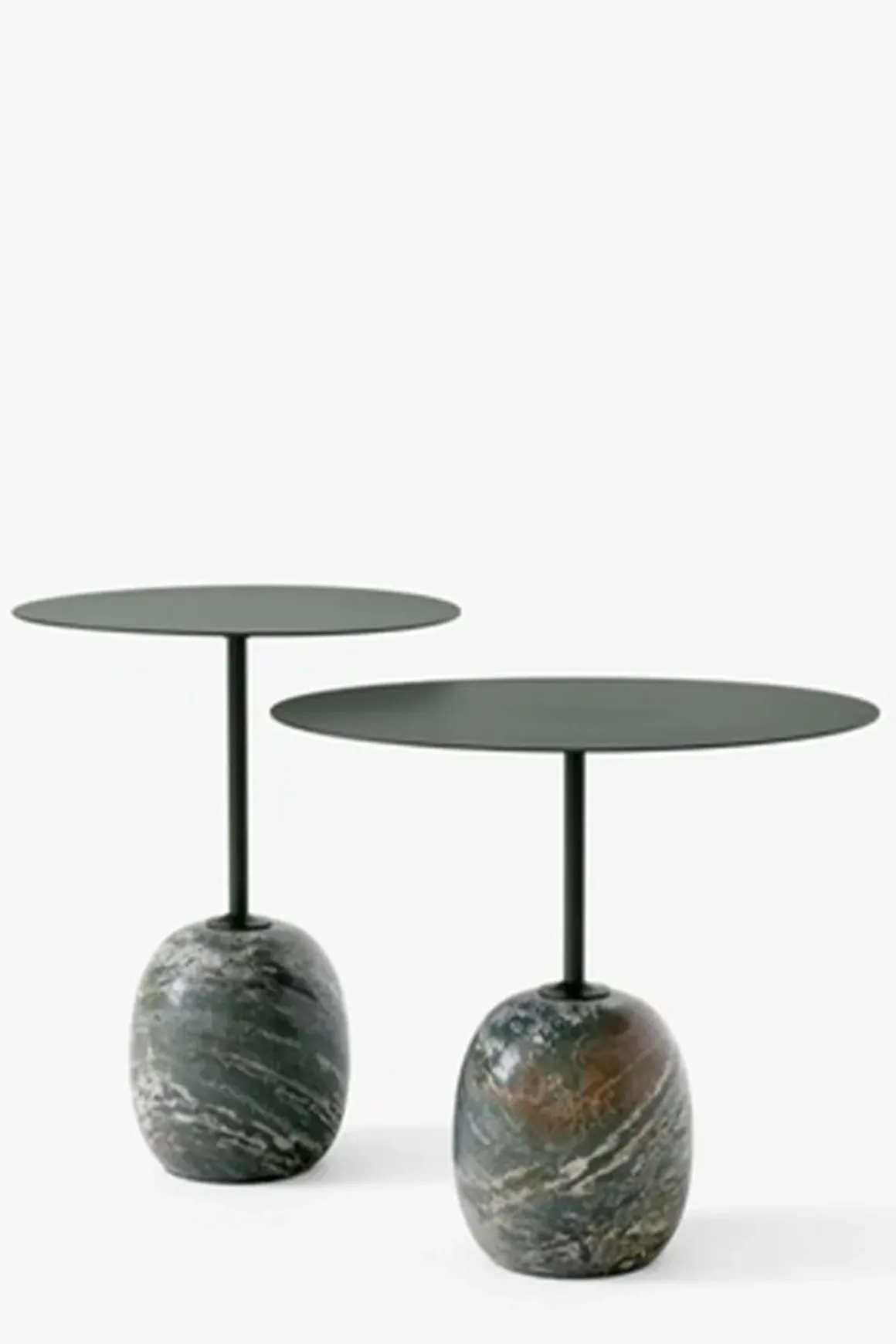 Sidebord - Lato LN9 Deep Green w/Verde Alpi Marble