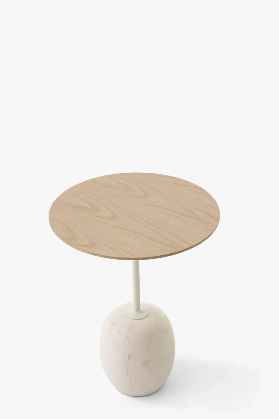 Sidebord - Lato LN8 Lacquered Oak w/Crema Diva Marble
