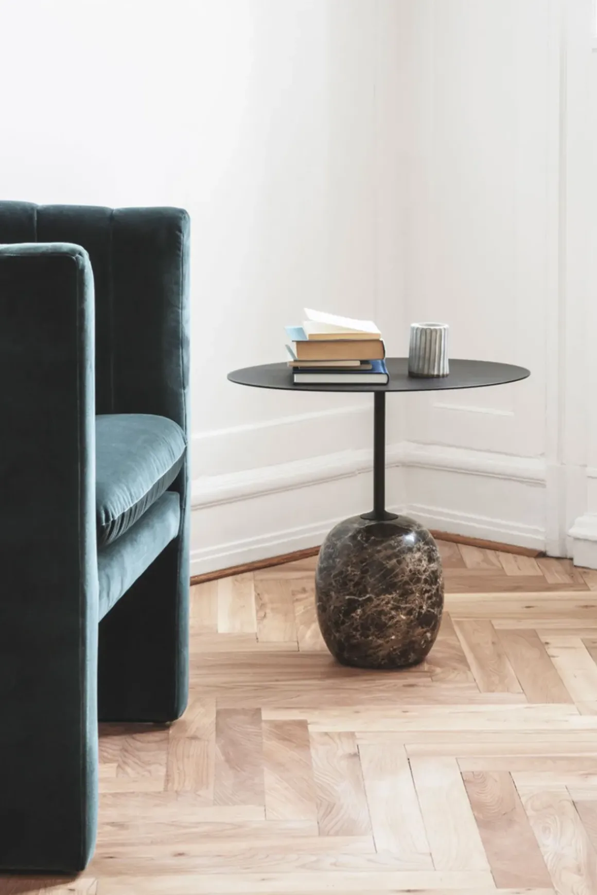 Sidebord - Lato LN9 Warm Black u0026 Emparador Marble