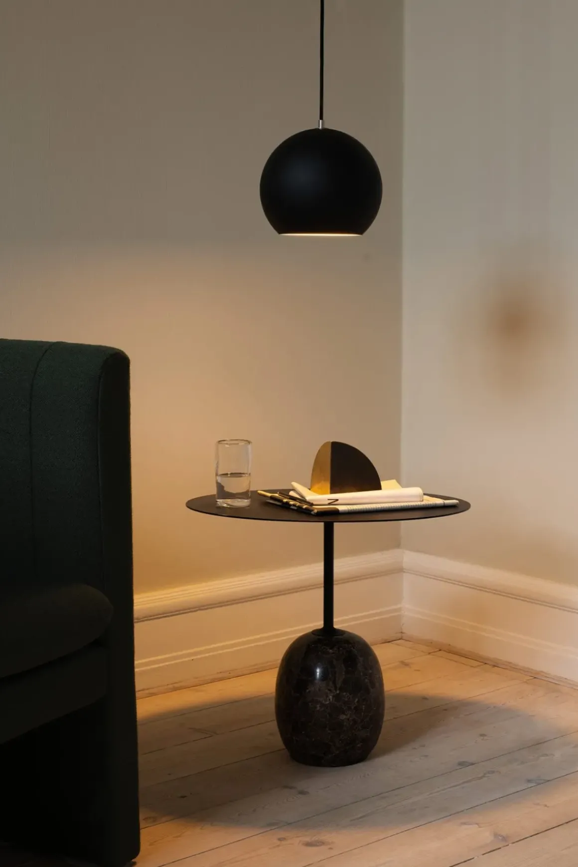 Sidebord - Lato LN9 Warm Black u0026 Emparador Marble