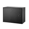 Skap - Hengslet Dør 58x30x42 Sort Ask