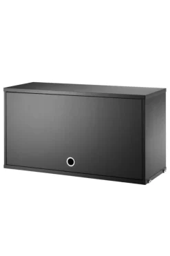 Skap - Vippedør 78x30x42 Sort Ask