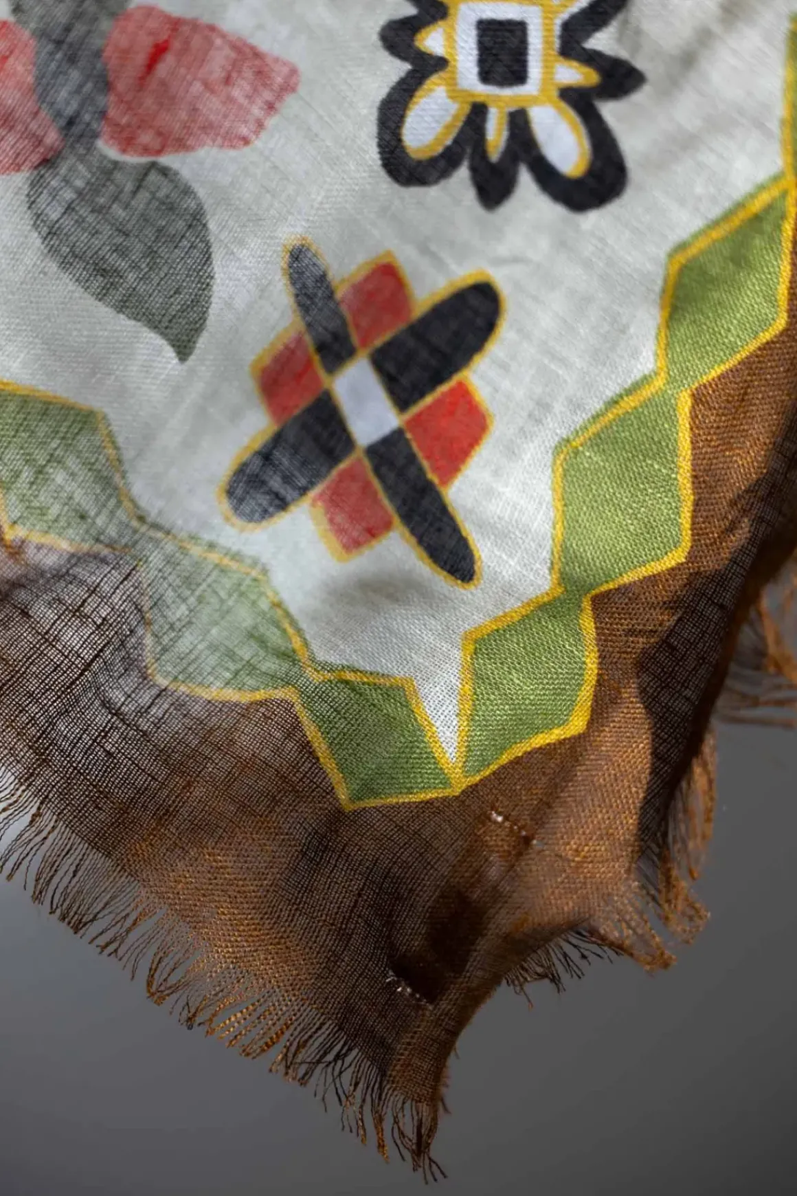 Skjerf - Folk Floral Print