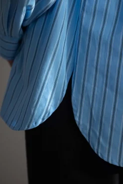 Skjorte - Coastal Shirt Cornflower Blue Stripe