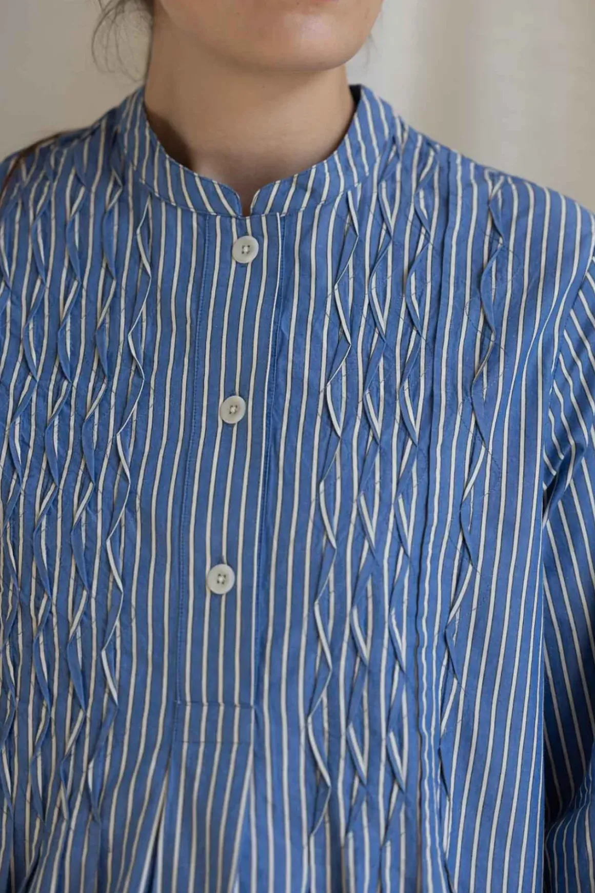 Skjorte - Dash Stripe Pintuck