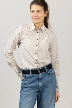 Skjorte - Sylvia Stripe Poplin Shirt