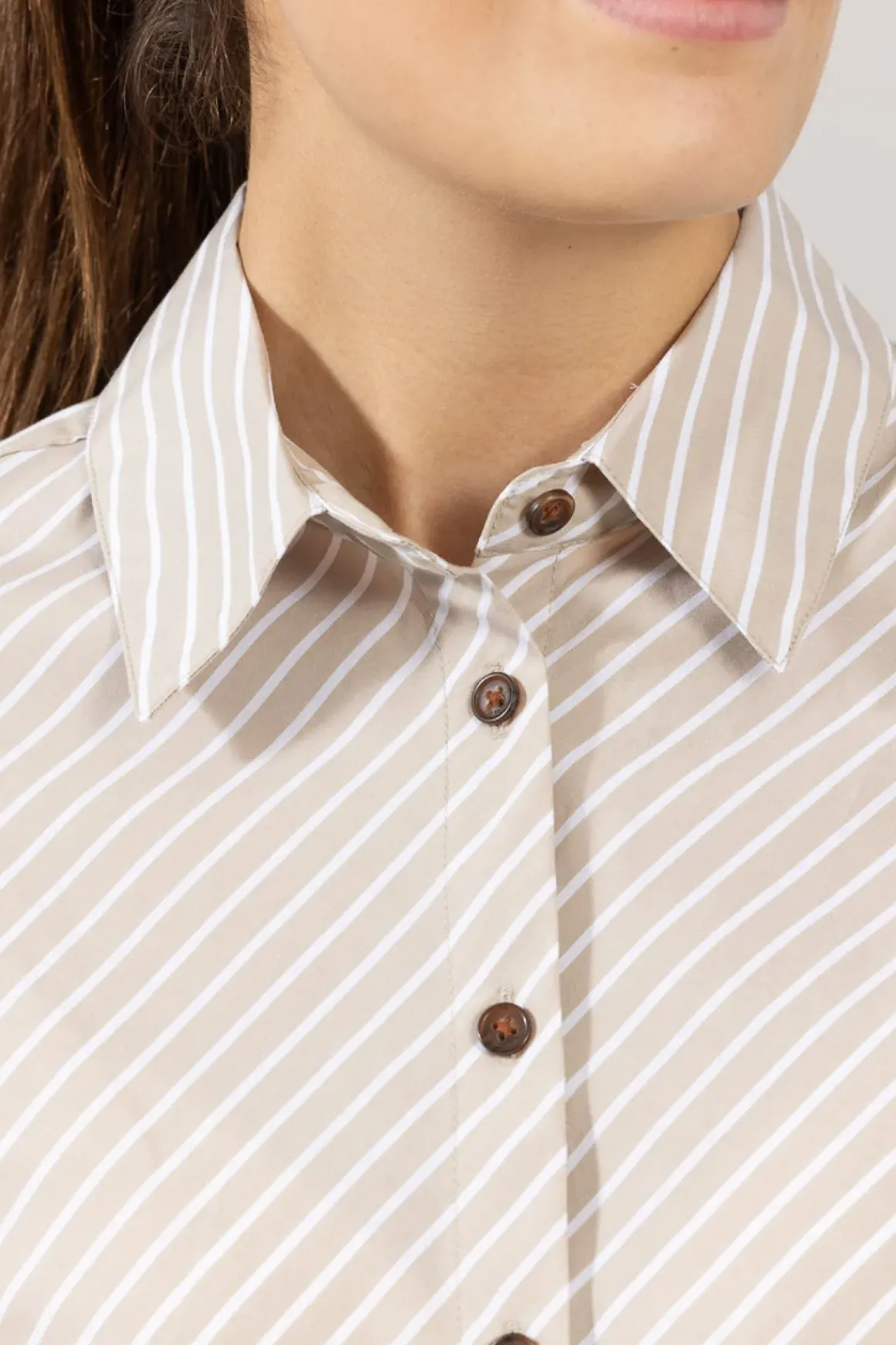 Skjorte - Sylvia Stripe Poplin Shirt