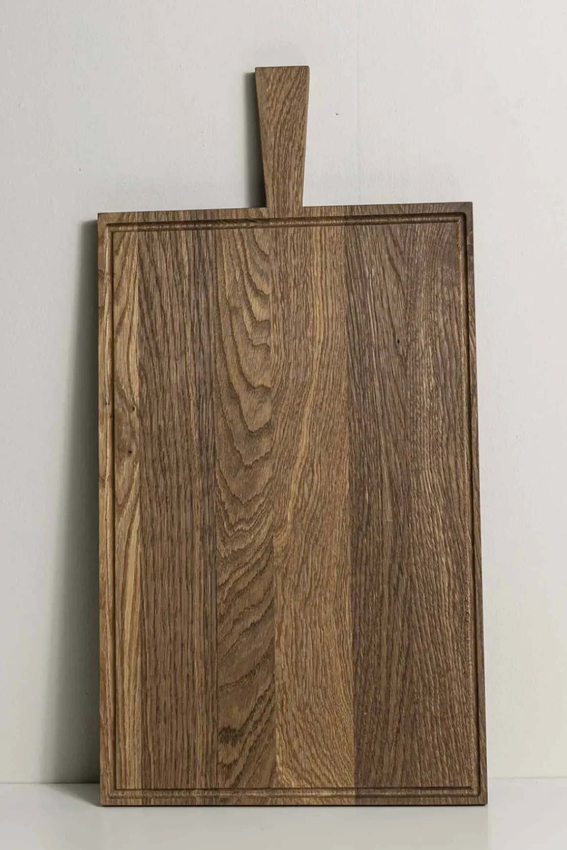 Skjærebrett | m/Saftrille 53,5x34,5cm Mørk Oljet Eik