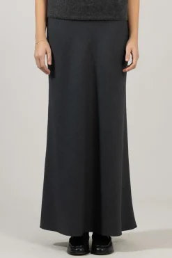 Skjørt - Bias Cut Maxi Charcoal Grey