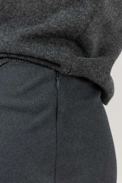 Skjørt - Bias Cut Maxi Charcoal Grey