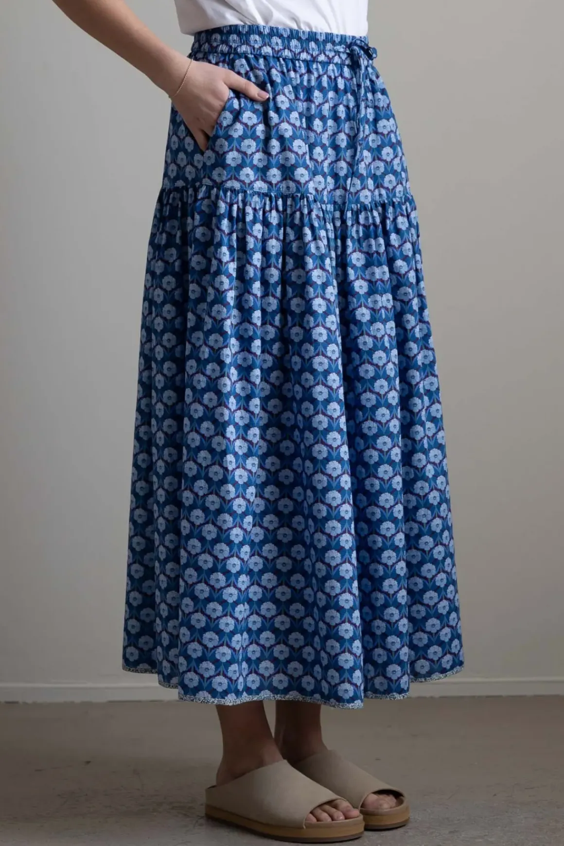 Skjørt - Bibbi Chevron Blue