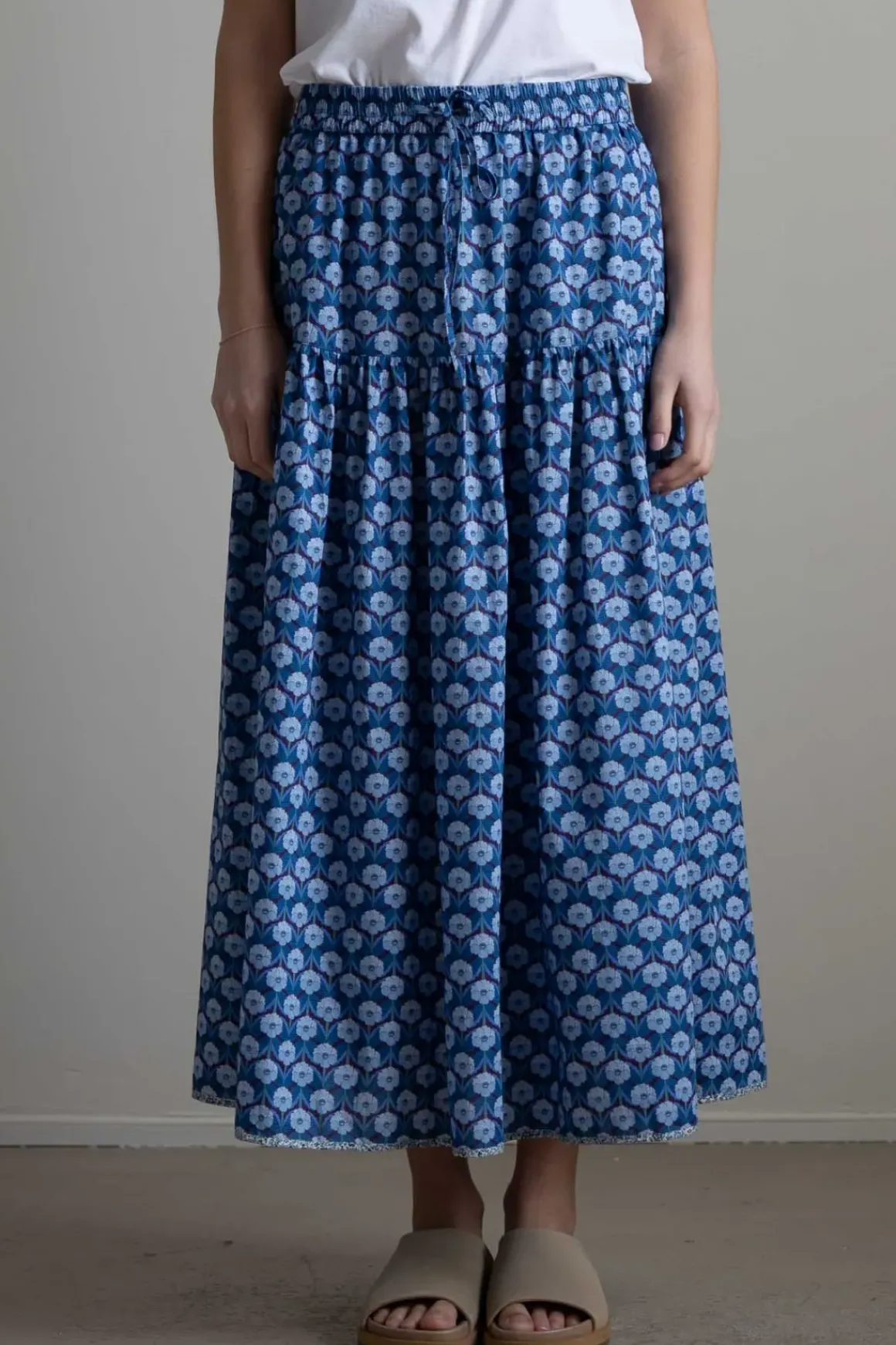 Skjørt - Bibbi Chevron Blue