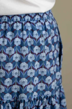 Skjørt - Bibbi Chevron Blue