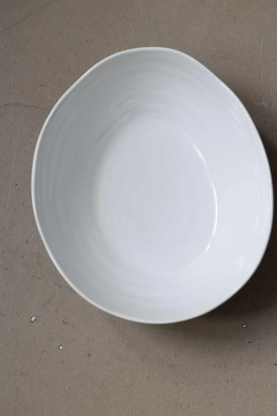 Skål - Capri Oval Hvit