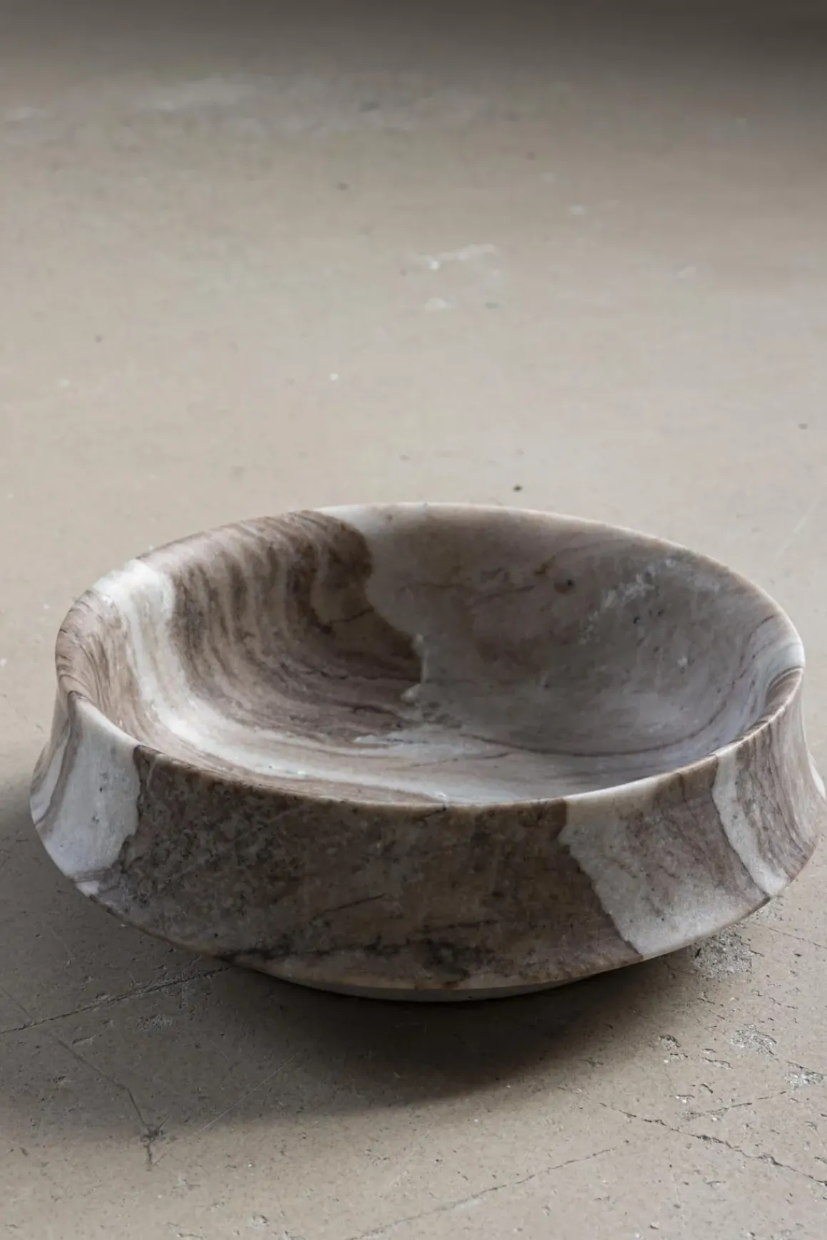 Skål - Dune M Marble Light Brown