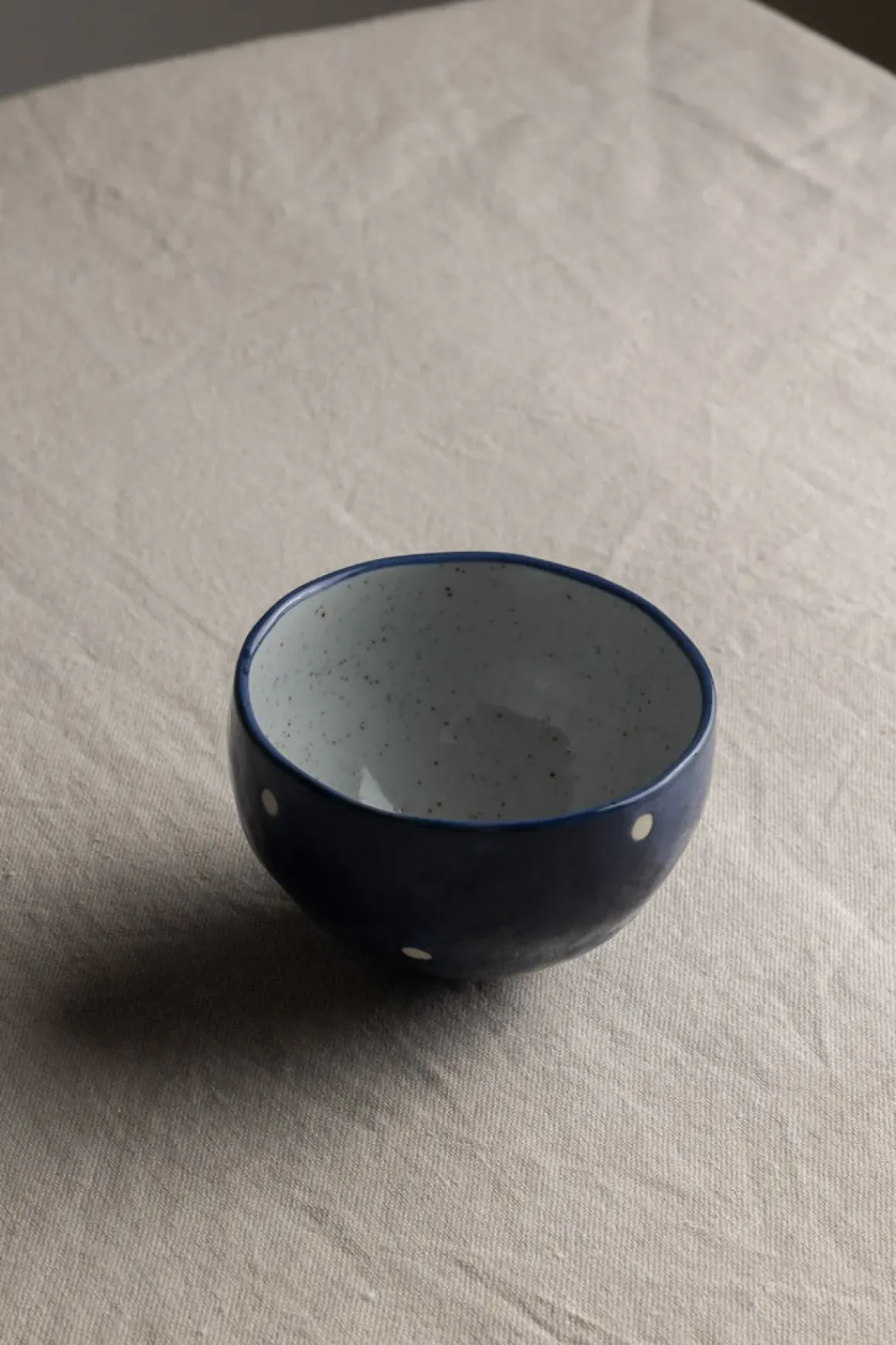 Skål - Japansk Keramikk Blue Dots