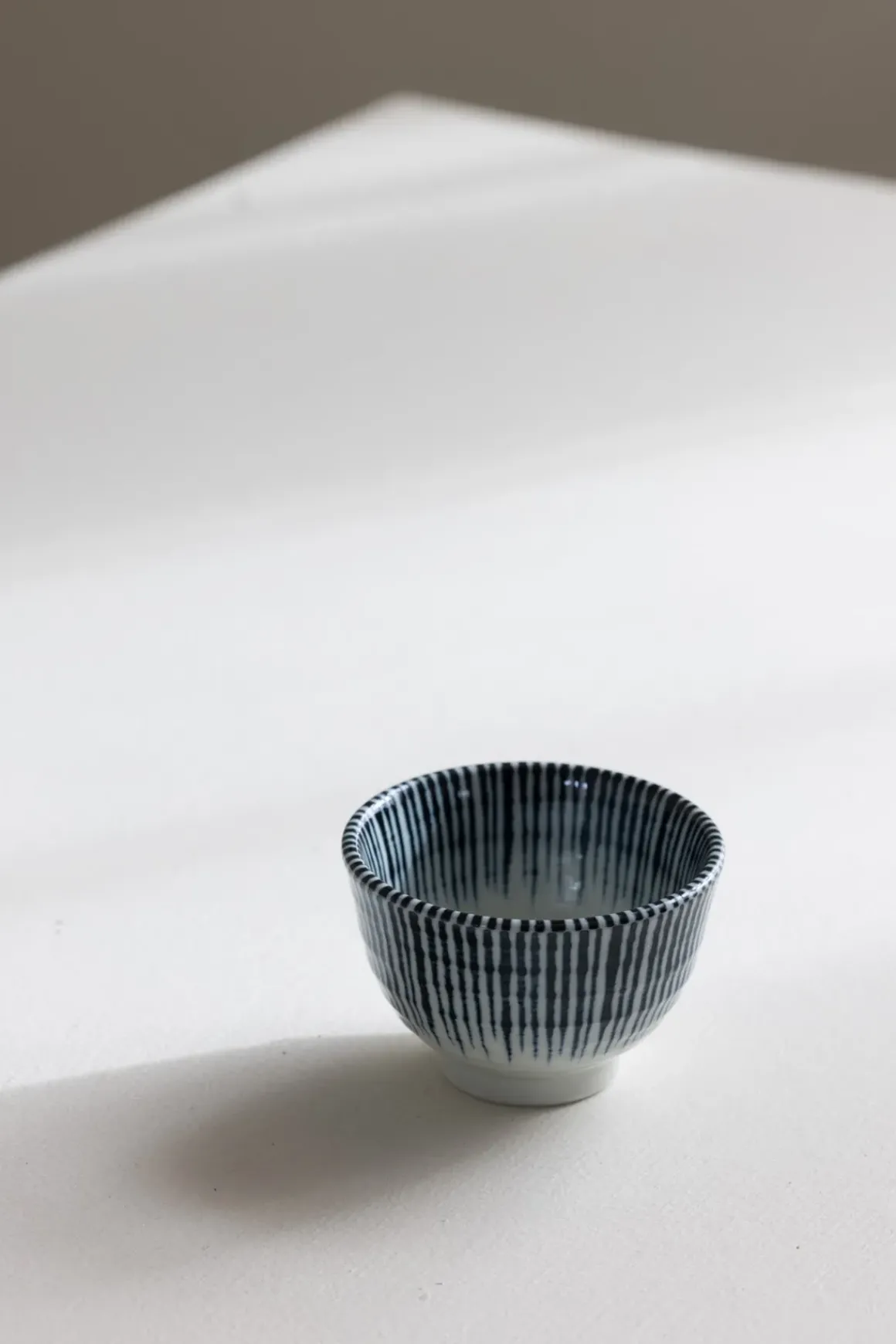 Skål - Japansk Keramikk Stripe Bleu