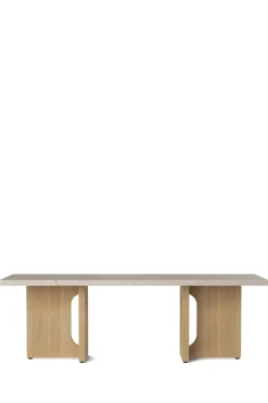 Sofabord - Androgyne Lounge 120x45cm Natural Oak/Kunis Breccia Stone