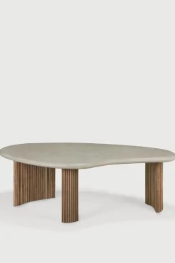Sofabord - Boomerang Outdoor L126cm Concrete/Teak